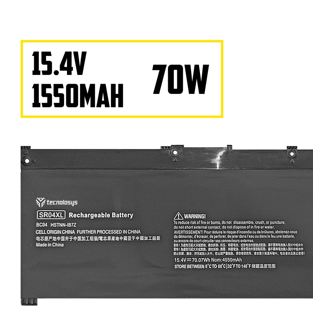 BATERIA HP SR04 SR04XL 15-CX00 15-CX0058WM 15.4V