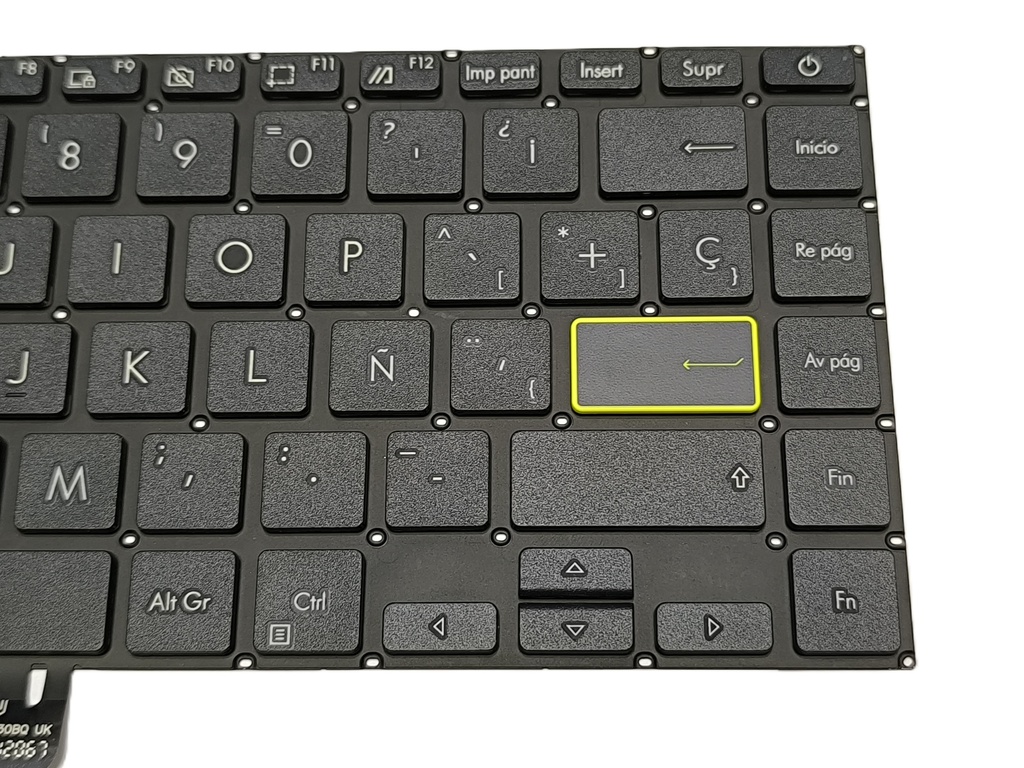 TECLADO ASUS X413, X421, E410, S433, M413 VIVOBOOK S14 (NEGRO) BOTON POWER