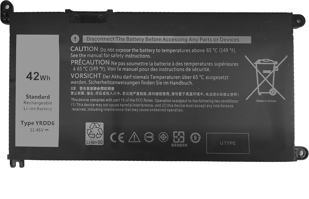 BATERIA DELL YRDD6 5481 5490 5481 5482 5485 5491 5493 5584 5593 5590 Vostro 5481 5581 5490 5590 0YRDD6 1VX1H 01VX1H