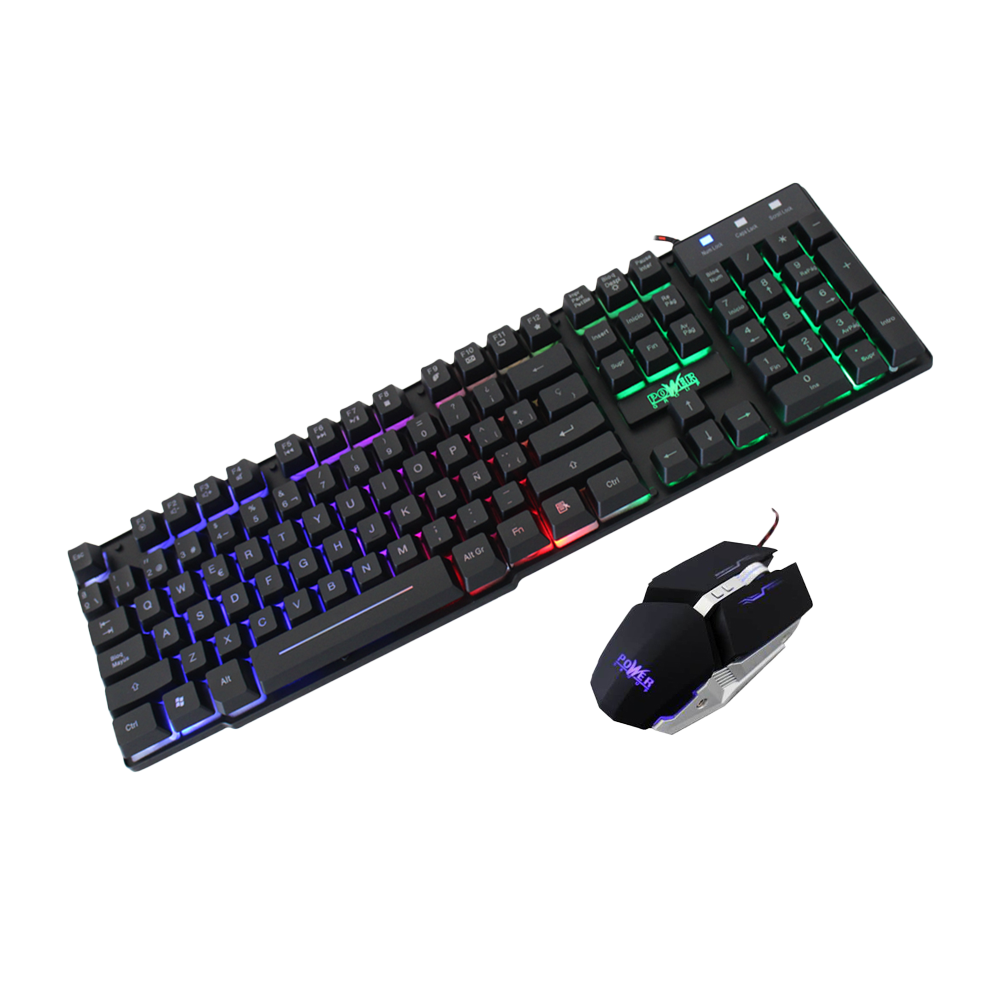Combo Gaming Teclado, Mouse y Padmouse PowerGroup GC-801