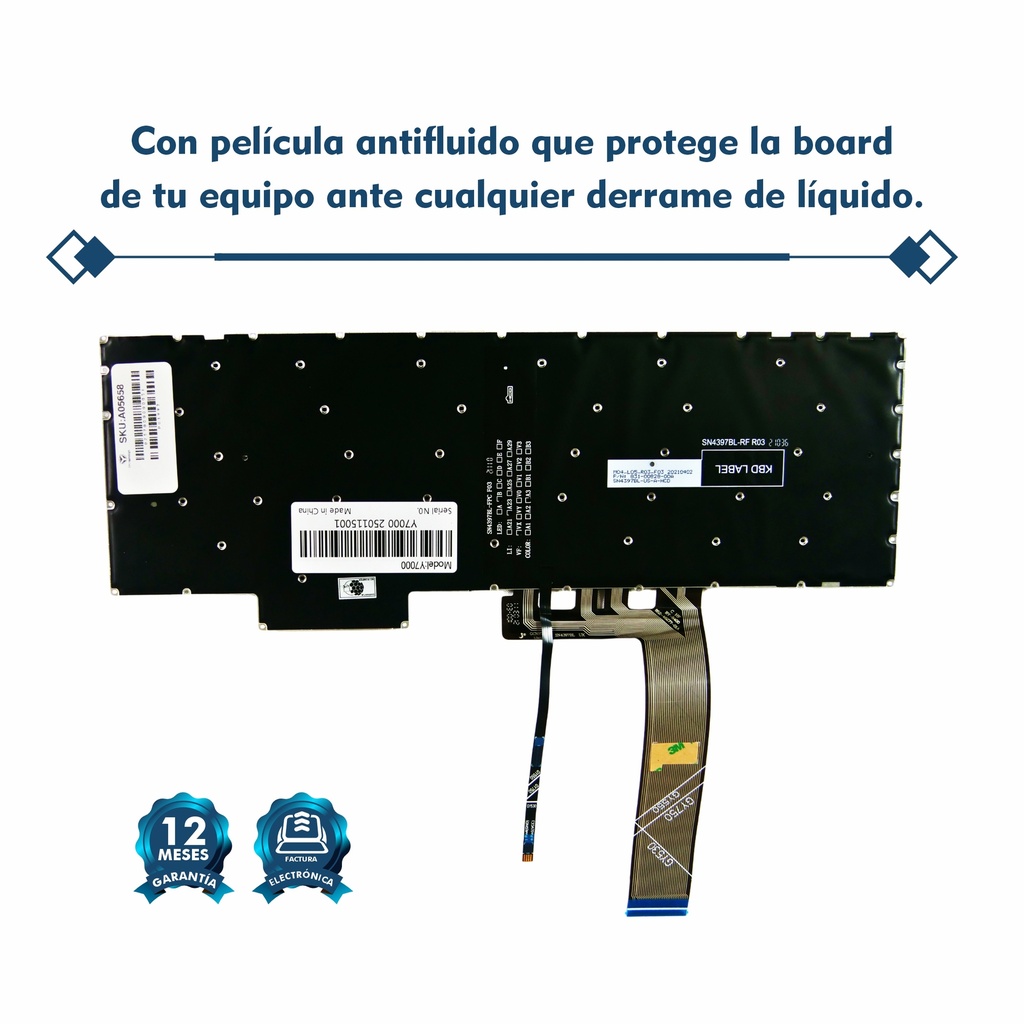 TECLADO LENOVO LEGION Y7000 2020 R7000 2020 GY530 GY550 GY750 Y550-15 Y550-17 5-15ARO5H 5-15IMH05H 5-17ACH6H,