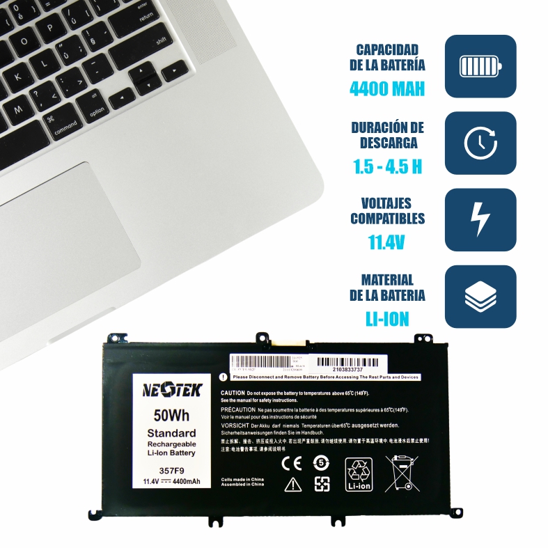 BATERIA DELL 357F9 Inspiron 15 5000 Gaming 5576 5577,15 7000 Gaming 7557 7559 7566 7567