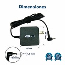 CARGADOR PORTATIL ASUS VIVOBOOK 19V 2.37 AMP 4.0* 1.35 MM ORIGINAL