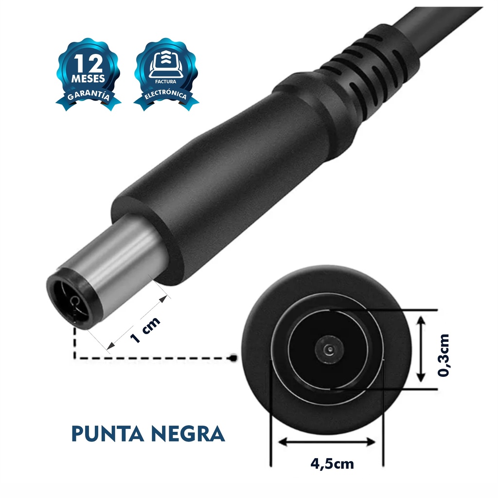 CARGADOR PORTATIL DELL 19.5V 3.34 AMP 4.5*3.0MM ORIGINAL