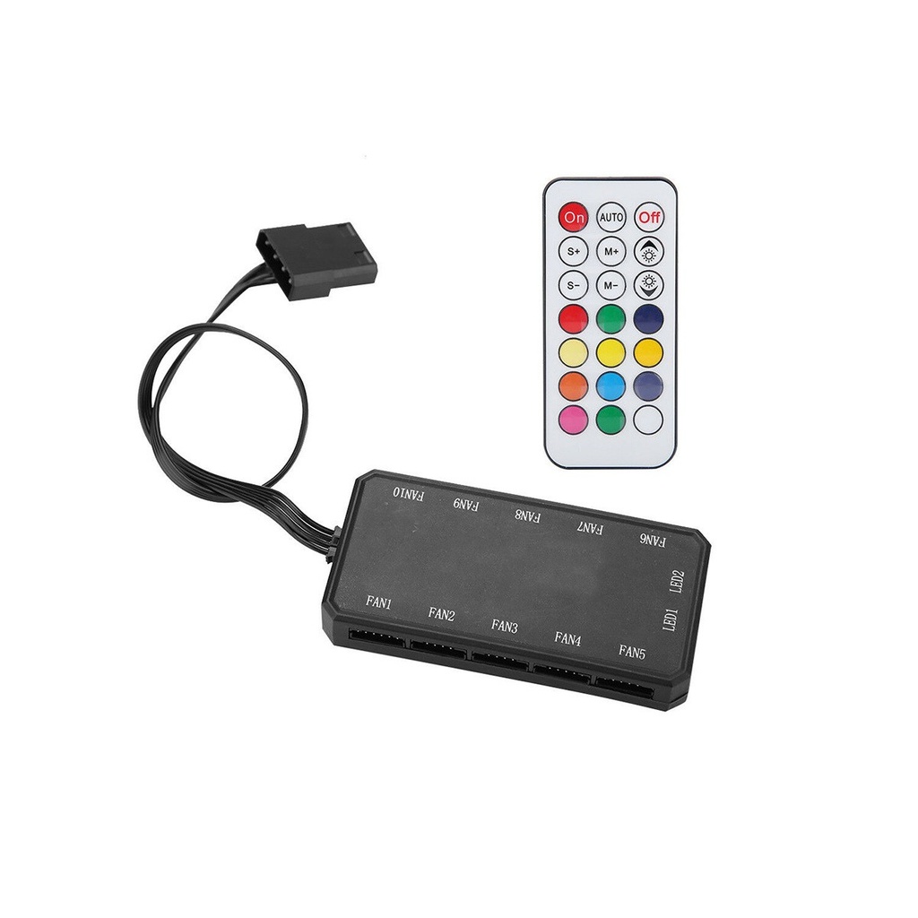 CONTROLADORA HASTA 10 VENTILADORES ( 6 PINES ) RGB NICOLS
