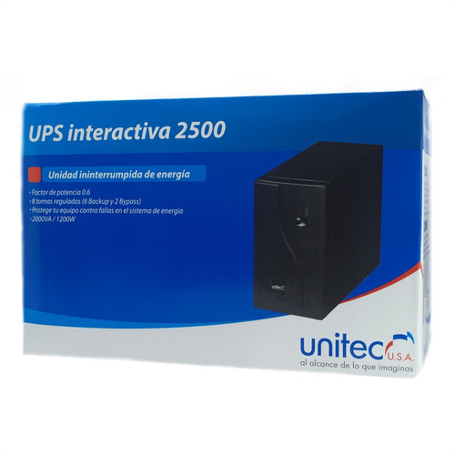 UPS 2500 UNITEC/2000VA/1200W/ UN-I 2500