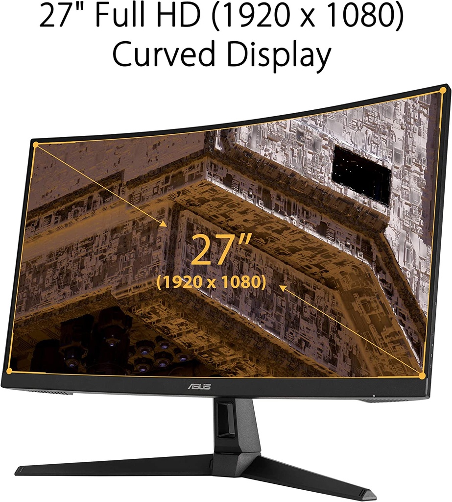 MONITOR ASUS TUF VG1B LED 27 PULG CURVE 165HZ 1MS MODELO: VG27VH1B