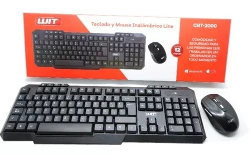 COMBO TECLADO MOUSE INALAMBRICO CBT-2000 WIT