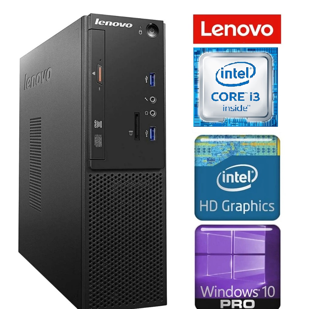 CPU LENOVO S510 SSF INTEL CORE I3 6100 3.70GHZ DDR4 8GB SOLIDO 240GB LICENCIA WINDOWS 10 PRO