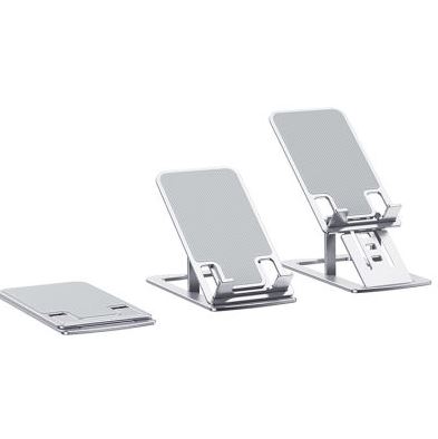 SOPORTE DE CELULAR PARA MESA ULTRA DELGADO PLATEADO