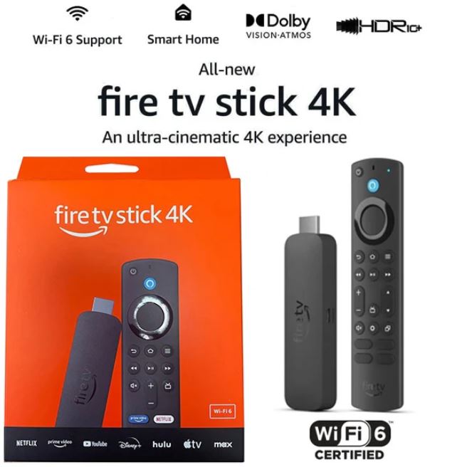 Amazon Fire-TV Stick Amazon Fire Tv Stick With 4k UHD Streaming WIFI 6