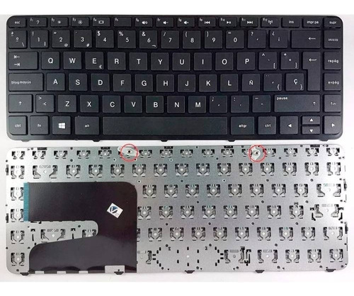 [A05507] Teclado Hp 14-N 14-W 14-R 14-G 240 G3 245 G2 245 G2 COLOR NEGRO CON MARCO