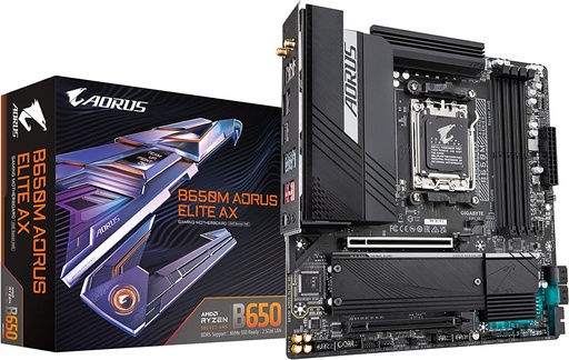[A3741] Board GIGABYTE B650M AORUS Elite AX (DDR5/AM5/LGA 1718/Micro-ATX)