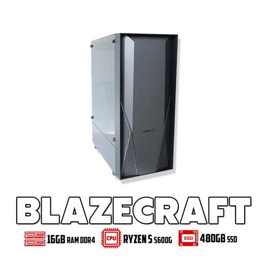 [ENS011] PC BLAZECRAFT/Ryzen 5 5600G/16GB RAM DDR4/SSD 480GB