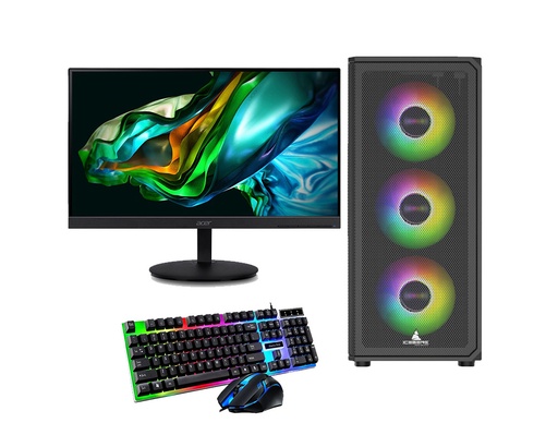 [ENS021] PC GAMER ICEBERG R7 5700G 16RAM SSD 240GB MONITOR 21.5"