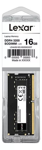 [A13847] MEMORIA RAM PORTATIL DDR4 16GB LEXAR 3200MHZ