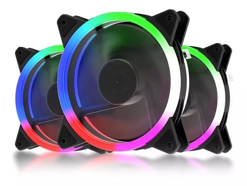 [CD1478] KIT 3 COOLER UPHERE RGB 3 PINES Y FUENTE