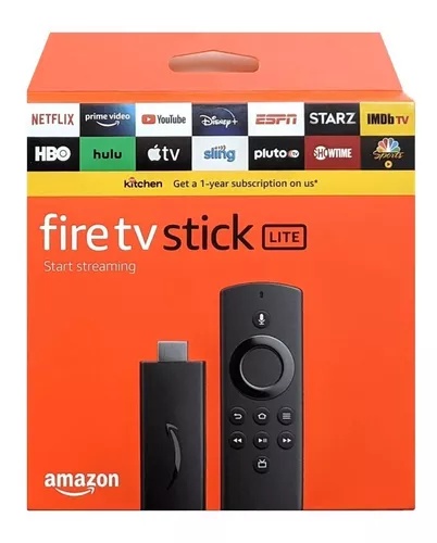 [AFSTV] Amazon Fire-TV Stick Lite de voz 2.ª generación Full HD 8GB negro con 1GB de memoria RAM